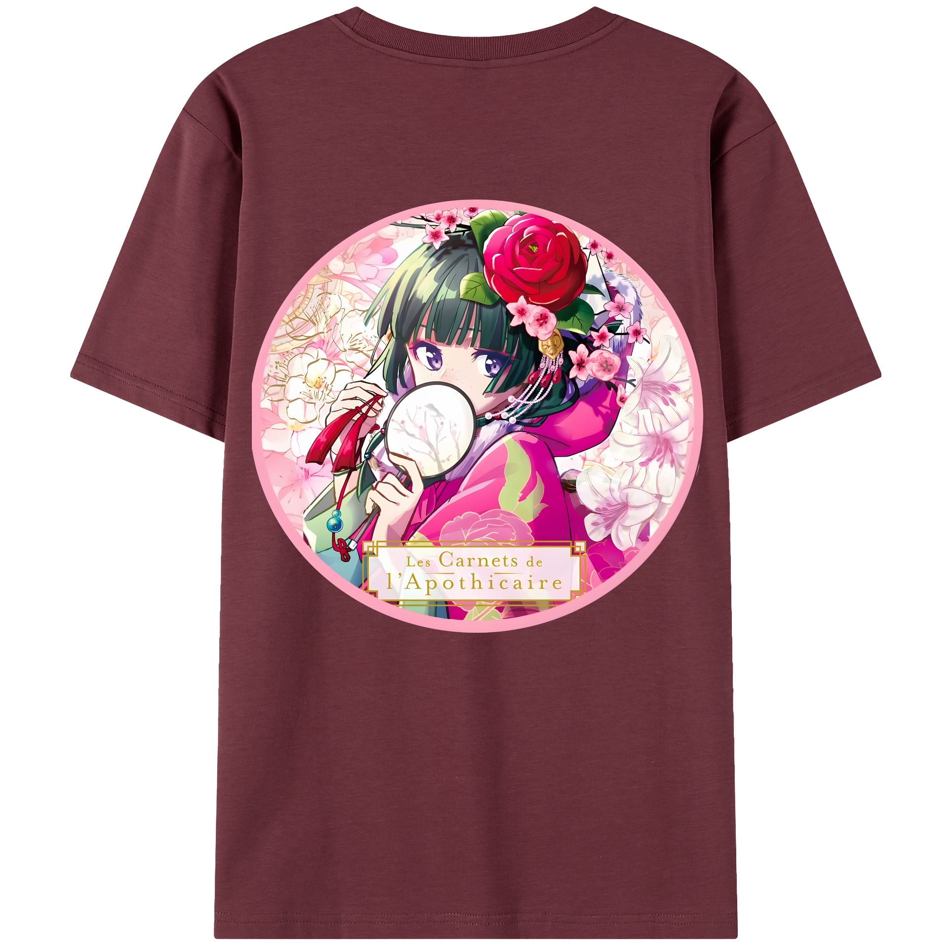 （画像用） 薬屋のひとりごと The Apothecary Diaries 綿100％半袖Tシャツ（背面プリント）